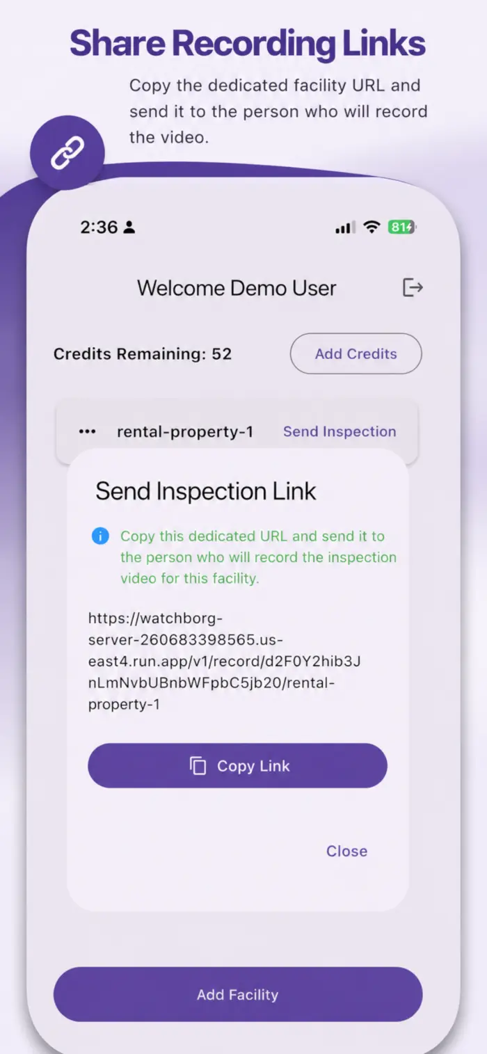 Screenshot showing section definition interface